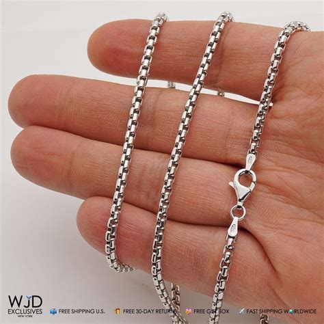 Solid Round Box Chain Necklace 3.5mm Stainless 